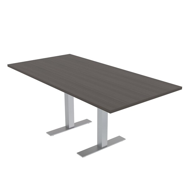 35.5 in W, 71.5 in L, 29 in H, Engineered Wood Top, Brown